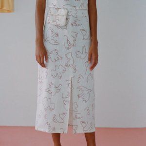 Paloma Wool Genia Bird Skirt, sz 38